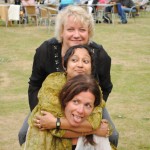 Issie Barratt with Suranjana Ghosh and Maggi Olin - July 2010